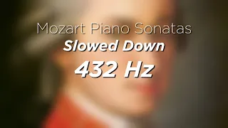 Mozart Piano Sonatas - Slowed Down @ 432Hz | 10+ Hours