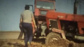 DDR Landwirtschaft um 1980.E512.Zt 300 beim Pflügen.LPG.KAP.ACZ