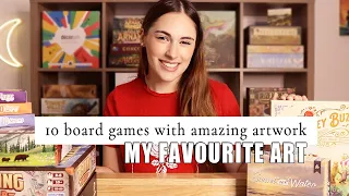 10 board games with amazing/beautiful art! | MY FAVOURITE ART IN OUR BOARD GAME COLLECTION!