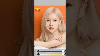 Myanmar 🇲🇲 hair edit on cute Rosè