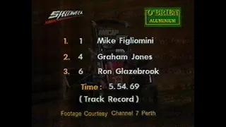 Speedcar (Midget) Feature Race from Claremont Speedway in Perth on 26th January 1996