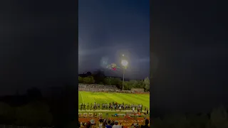 Helicopter flyover at football game!!