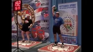 Victor Culiuc Snatch 24 kg 207 reps in 10 min - March 5th 2016