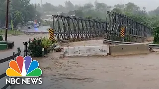 Watch: Puerto Rico Bridge Swept Away By Floodwaters