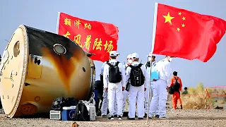 返回舱咋着陆？神舟十五飞船航天员英雄归来/How did the return capsule land? Heroes Back! Shenzhou 15 spacecraft astronauts