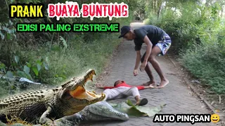 Video Lucu || Prank Buaya Paling Extreme || Asli Lucu Auto Pingsan