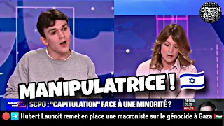 🔴➡️Hubert Launoit recadre une macroniste sur le génocide à Gaza