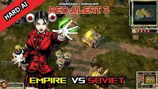 Red Alert 3 - Skirmish 1 vs 1 Empire vs Soviet (Hard AI)