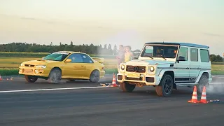 MERCEDES G63 AMG 600 л.с. против ЯПОНЦЕВ