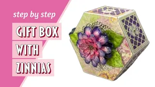 A Treasured Gift Box with Zinnias for Your Heartfelt Creations Summer's Garden Collection