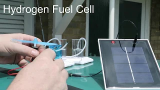 Solar powered hydrogen fuel cell demo