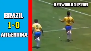 Exclusive : Brazil vs Argentina 1 - 0 Final U 20 World Cup 1983