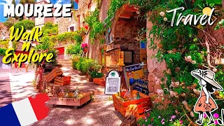 Mourèze, Beautiful Medieval Village in France, Immersive Virtual Walk, 4K UHD