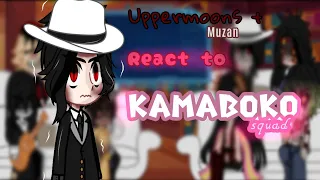 ♡ Uppermoons + Muzan reacts to Kamaboko squad ♡ | Demon slayer |