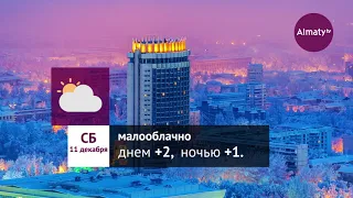 Погода в Алматы с 6 по 12 декабря 2021