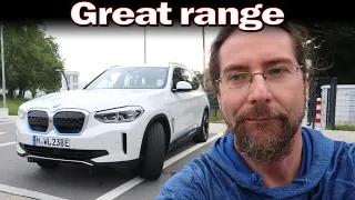 BMW iX3 - Full range test at 90 km/h