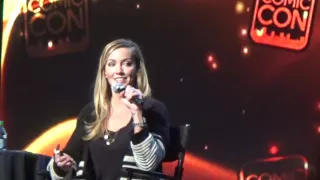 Katie Cassidy talking about being pranked by Jared and Jensen. #slcc16