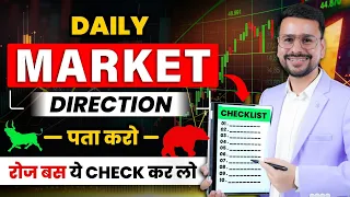 PREDICT Market DIRECTION for Option Trading  | Trading for Beginners | Pre-Market Analysis