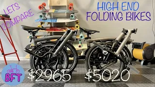 P LINE AND T LINE COMPARISON BROMPTON FOLDING BIKES