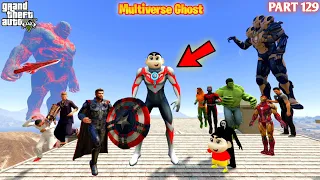 Multiverse Ghost Shin Chan Become Captain America Can Thor Save in GTA5 #129