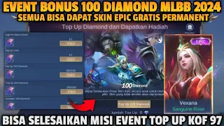 SKIN EPIC GRATIS PERMANENT!! EVENT BONUS 100 DIAMOND BEBAS PILIH SKIN EPIC GRATIS | MOBILE LEGENDS