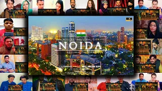 Noida City 4k Cinematic | नोएडा शहर | Noida City Tour | Mix Mashup Reaction