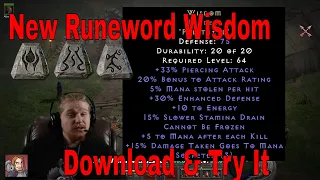 D2R New 2.4 Runword - Wisdom (Pul Ith Eld) Download It & Test it!