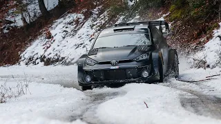 Test Rallye Monte-Carlo 2024 - Sébastien Ogier / Vincent Landais - Toyota Yaris Rally1 Hybrid (HD)