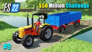 Harvesting Sugar Beets, Feeding Cows & Sheep, $50 Million Challenge #9 - FS22 Hindi