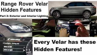 Range Rover Velar Hidden Features | Part 2: Exterior and Interior Lighting