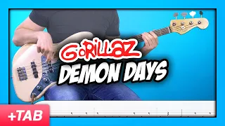 Gorillaz - Demon Days | Bass Cover with Play Along Tabs
