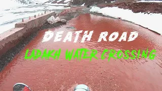 MOST DANGEROUS 😲😳Leh ladakh water crossing - ladakh road trip 2019 | water crossings