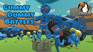 I Built a Monster Truck Army in Gummy Dummy Battles!
