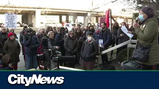 Montreal protest to reopen Roxham Road for asylum seekers