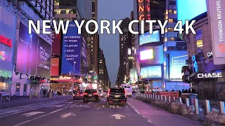 New York 4K, Neon Nightlife, Manhattan Night 4k, A Travel Tour - UHD