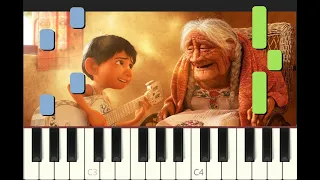 SUPER EASY piano tutorial "REMEMBER ME" from COCO, Pixar, Disney, 2017, with free sheet music (pdf)