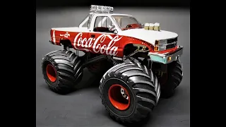 1988 Chevy Silverado Coca-Cola Coke Monster Truck 1/25 Scale Model Kit Build Review AMT1184 AMT