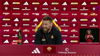 Conferenza stampa, De Rossi: "Smalling tra i convocati con Inter o Feyenoord, Sanches ok per domani"