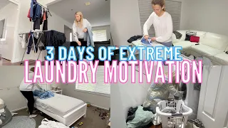 3 DAY EXTREME LAUNDRY MOTIVATION 2023 | WEEKEND LAUNDRY MOTIVATION | EXTREME FALL CLEAN WITH ME