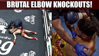 Brutal Muay Thai Elbow Knockouts!