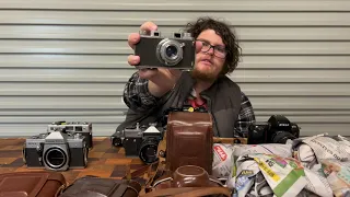 unboxing 70+ vintage film cameras