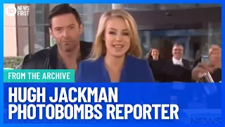 Hugh Jackman Photobombs Reporter Live On Air