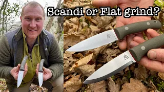 Scandi grind or Flat grind on a Bushcraft knife?