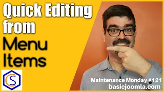 Quick Editing From Menu Items in Joomla 🛠 MM Live Stream #121