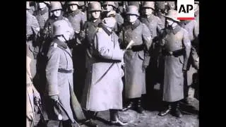 President Hindenburg Reviews Berlin Guards