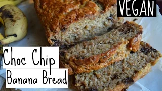 SIMPLE VEGAN BANANA BREAD | choc chip style