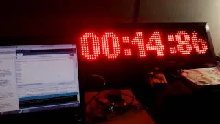 panel p10 timer counter using arduino