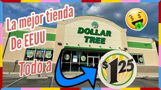 🤑 ¡TODO POR  $1.25! | La MEJOR tienda de EEUU: Dollar Tree 🌳🇺🇸