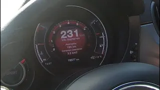 ABARTH 595 AUTOBAHN! 220cv e TopSpeed 🚀