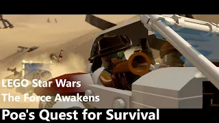 LEGO Star Wars: The Force Awakens Walkthrough Gameplay No Commentary DLC - Poe's Quest for Survival